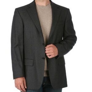 Oscar De La Renta Vintage Plaid Wool Blazer size 42L